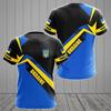 Ukraine Men's T-Shirt Summer Short Sleeve 3D Print National Emblem Flag Round Neck Pullover Fashion Top