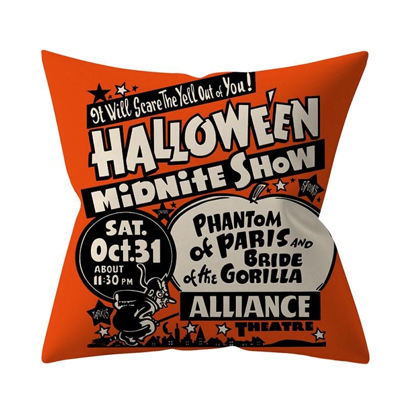 Super Soft Halloween Pumpkin Throw Pillow Case For Cozy Sofa And Festive Home Decor