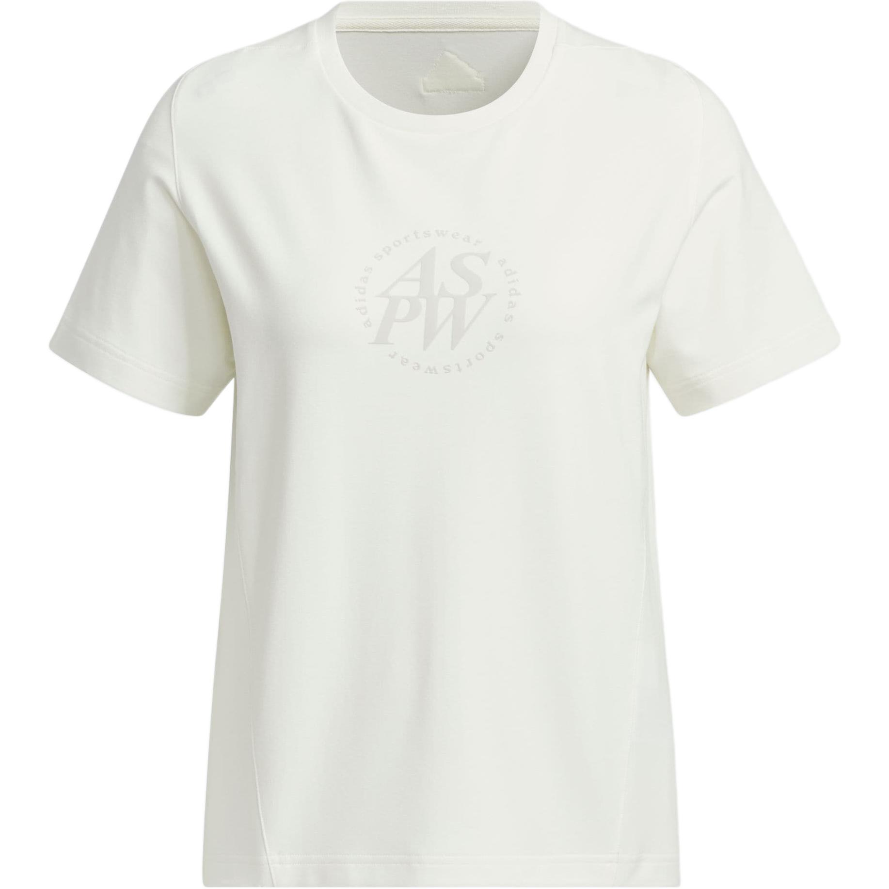 (WMNS) adidas Letter Printed T-Shirt Asia Sizing White Women s JJ3587 M