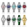 OLEVS Original Elegant Quartz Watch Waterproof Stainless Steel Womens WatchDate Ladies Watch Bracelet Set Box Gifts 9945