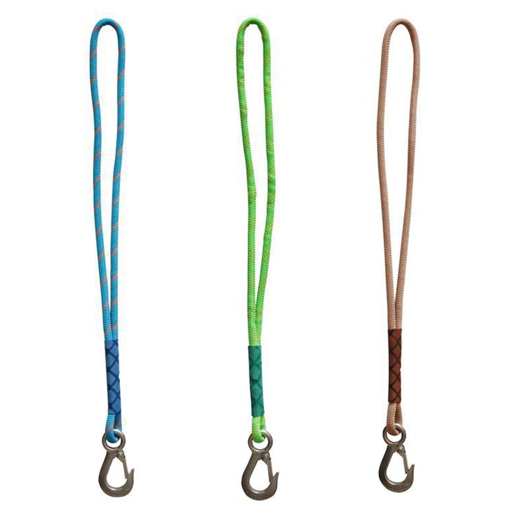 Heavy Duty Nylon Sling with Metal Hook - Wear-resistant - Suitable for Outdoor Hammocks, Tree Swings, and Patio Chairs