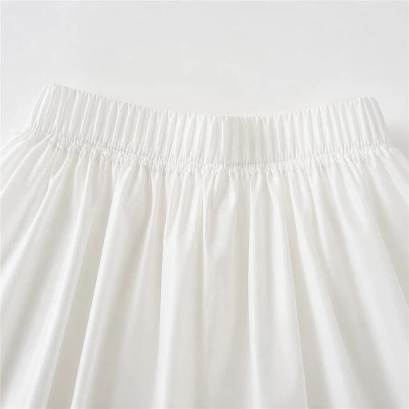 Hot Style Elastic Pocket Fluffy Flower Bud Skirt New Summer High Waist Lantern Black and White Pants Short Skirt