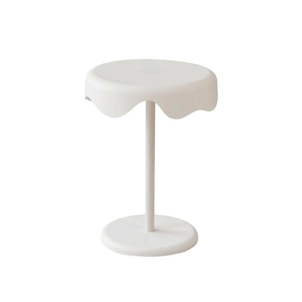 Side Table Minimalist Curvilinear Compact Furniture for Living Room, Bedroom, Reading