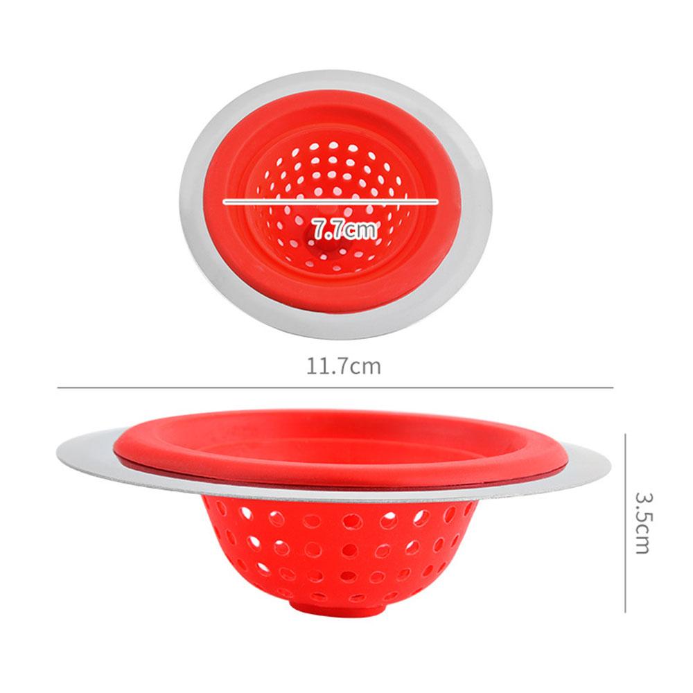 Silicone Kitchen Sink Filter Strainer Shower Floor Drain Sink Cover Sewer Hair Filter Sink Sewer Filter Plug Bathroom Accessorie