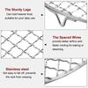 uxcell Round Cooking Rack Inch Stainless Steel Cross Wire BBQ Grill Net with 20mm Legs for and BBQ 17.7 Cooking, Grilling, Steaming,
