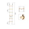 Kids Wooden 6-Rung Climbing Rope Ladder