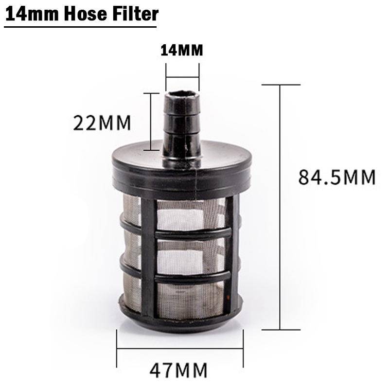 1Pcs/3Pcs 8~14mm Hose Pipe Filter Aquarium Fish Tank Stainless Steel Filter Mesh Car Wash Sprayer Pump Filter Suction Screen