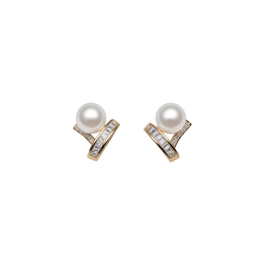 Silver Needle Zirconia Pearl Stud Earrings: High-End, Versatile, Exquisite Fashion Accessories for Women.