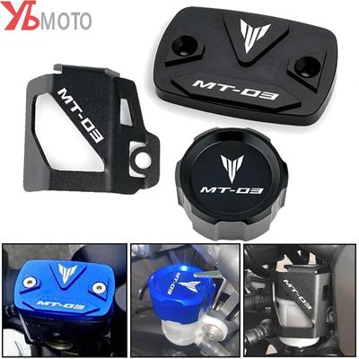 Für Yamaha MT03 2022 MT-03 2015- Motorrad Zubehör Vorne Hinten Brems Flüssigkeit Reservoir Caps Öl Abdeckung Schutz