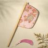 Long Handle Chinese Style Fan Exquisite Decorative Fan Home Decoration Hand Held Fans  Summer