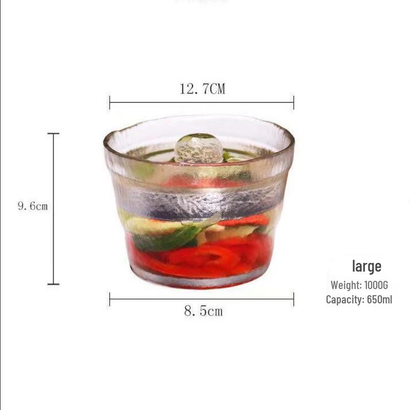 

Japanese Style Glass Pickling Jar with Press Stone