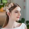 Pearls Bridal Hairpin Exquisite Flower Pinch Hair Clip Sweet Wedding Headdress  Women