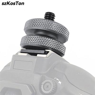 Vis de Montage Trépied 1/4 Pouce avec Double Couche vers Adaptateur Support Griffe Flash Accessoires Studio Photo