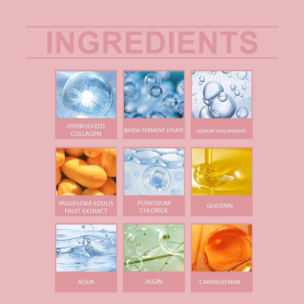 Hoygi 3-in-1 Deep Hydration Collagen Mask: Brightens Skin, Moisturizes & Hydrates.