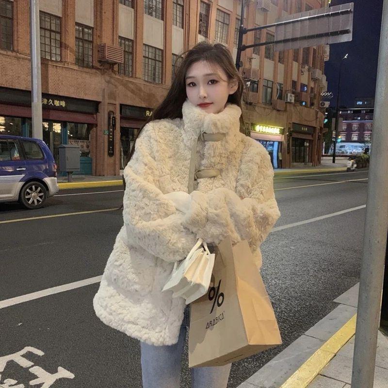 Winter Koreanische Version der kleinen losen verdickten Lammwolle Jacke weibliche Milch gutes Design Gefühl von warmen kalten Baumwollmantel Baumwollkleidung