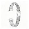Women Stainless Steel Inlaid Diamond Watch Strap Replacement Bracelet for Armani White Moonlight AR11767/11686 /1925 Starry Sky