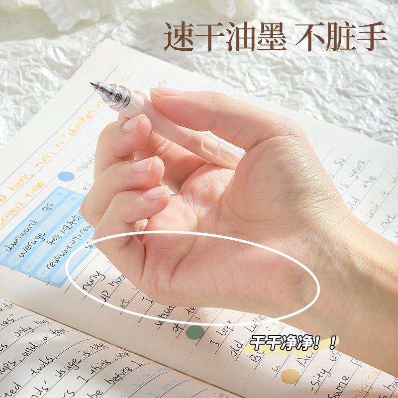 Retractable Neutral Pen With Long Clip Beautiful Design For Student Office Daily Use