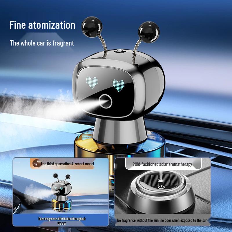 Luxury Smart Car Aroma Diffuser & Perfume Robot Ornament for Summer