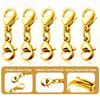 8 Pcs Double Lobster Clasps Small Necklace Bracelet Extenders Double Claw Connector Jewelry Extension Clasp Easy To Use