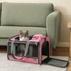 Versatile Oxford Cloth Cat Carrier Handbag Soft Sided Large Capacity Pet Carrying Bag Comfortable Foldable Pet Carrier Outdoor