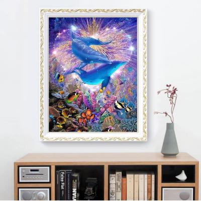 Tier 5D Diamantmalerei Hai König Ozean mit Diamant eingelegt Eule Tier DIY Stickerei Buntes Gemälde Heimdekoration