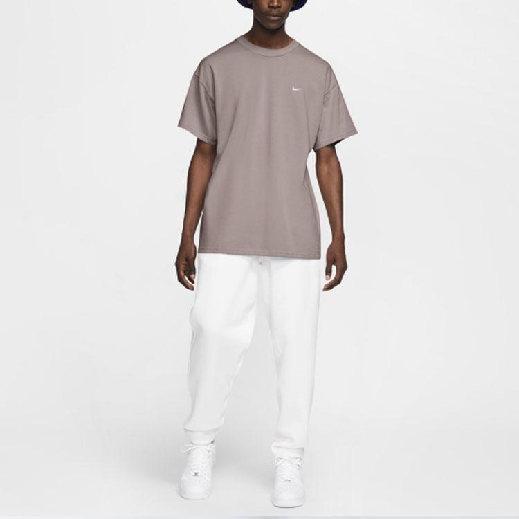 Nike Lab Solo Swoosh Essential Sports Short Sleeve T-Shirt Men Tops Light-Pink DA0321-245