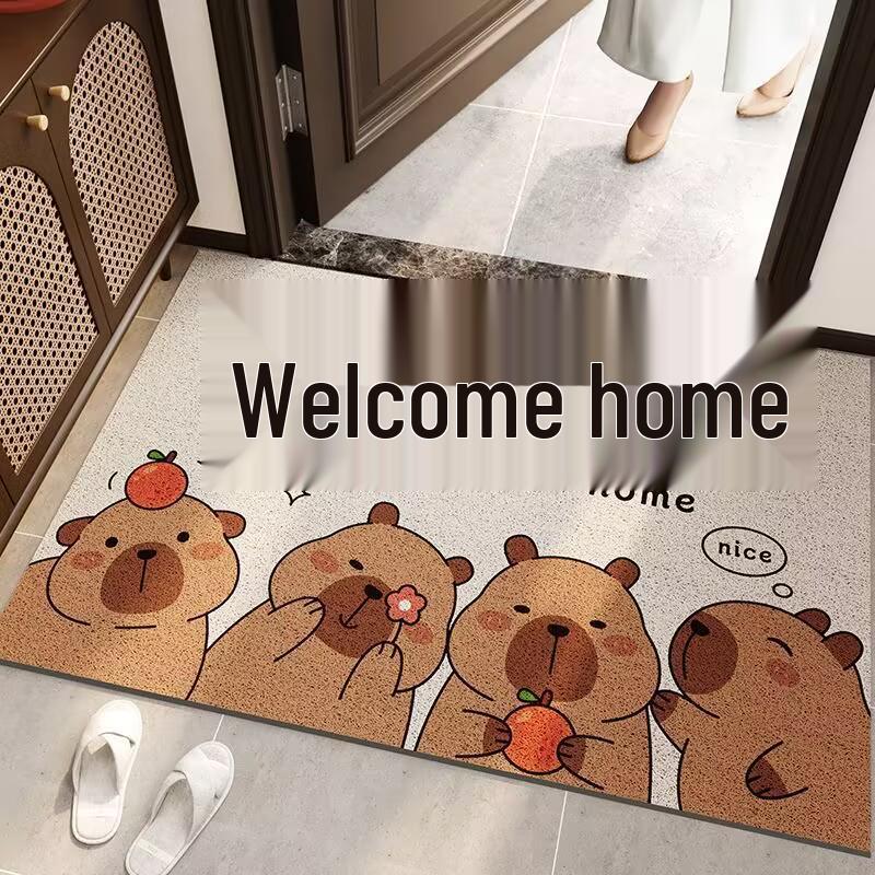 Pet Entrance Welcome Mat - Fun Text, Non-Slip, Dust Removal Door Mat