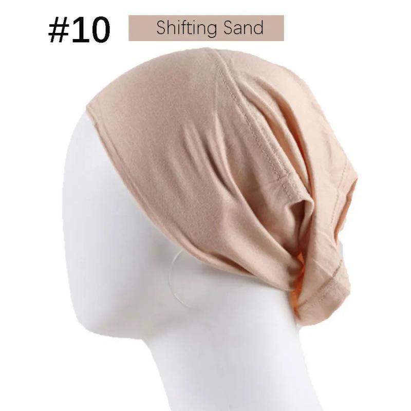 Modal Solid Color Women's High-Elasticity Mercerized Cotton Malaysian Tube Beanie Arabic Snood