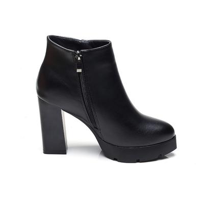 Ankle Boots for Women Coarse Heel High Heel Short Boots Women's Waterproof Table Women's Shoes Waterproof Platform High Heels