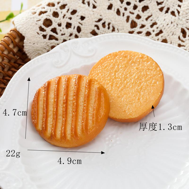 Faux Cookies Pâtisseries Artificielles Simulation Alimentaire Accessoires de Présentation de Desserts Réalistes Modèle de Décoration Bricolage Décor de Cuisine 2 pièces/lot