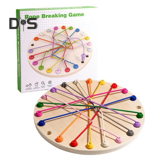 

1 набор для детей, игра по распутыванию веревок, настольная игра, развивающая логическое мышление, интерактивная обучающая игрушка для распутывания эластичных веревок