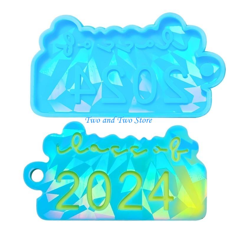 HX6F Graduation Pendant Silicone Mold DIY Decoration Molds Keychain Pendant Moulds