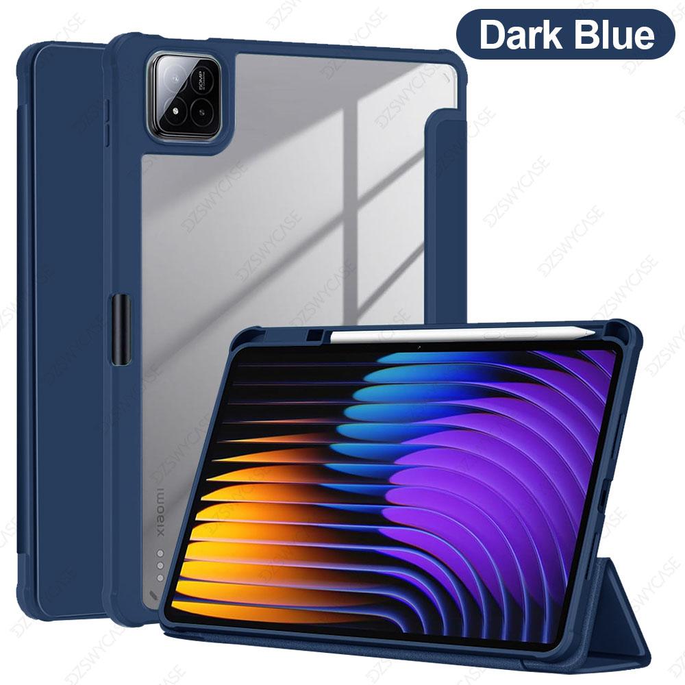 Étui pour Pad 7/8 Pro/Pad 7/8 11,2 pouces, avec Support pour Stylet Coque Housse Housse Antichoc avec Coque Arrière Transparente Claire