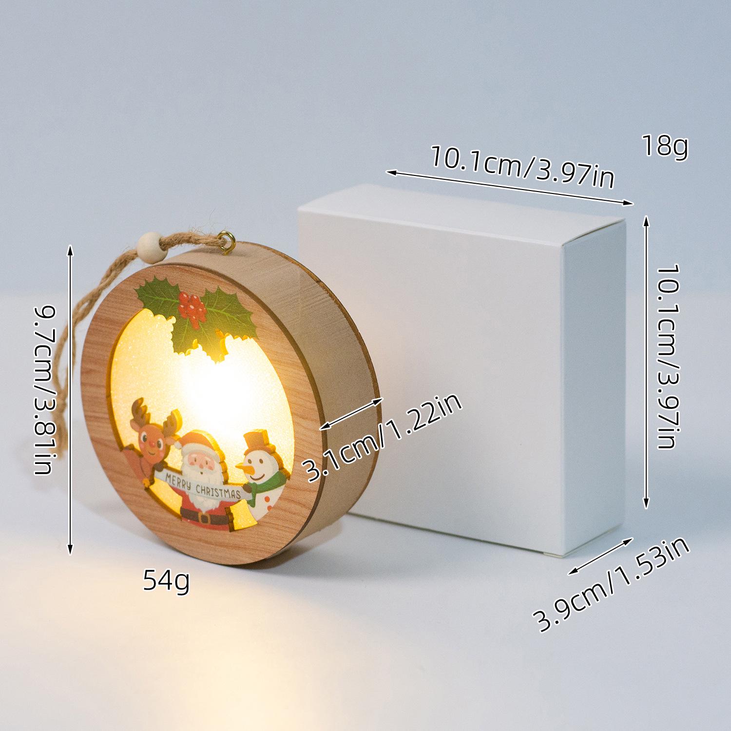 

Деревянное рождественское дерево, светящаяся подвеска-украшение для дома