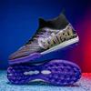 New Men Soccer Shoes Football Boots High-quality Indoor Sports Shoes Outdoor High Ankle Non-Slip Ultralight Futsal Non-Slip