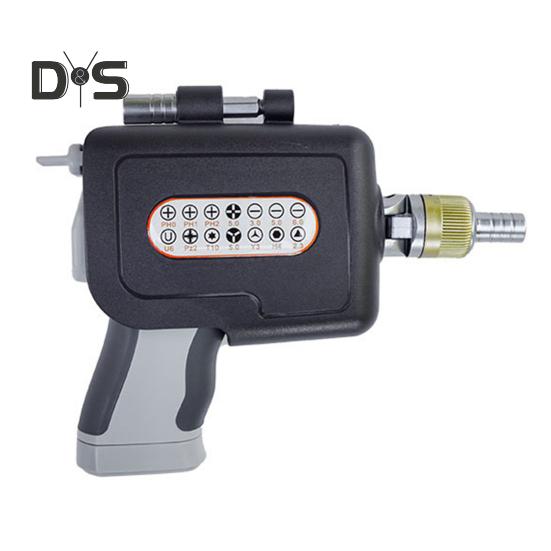 

Набор отверток с эргономичным дизайном, храповым механизмом, 180-градусной многоугольной электрической отверткой с набором магнитных бит серый