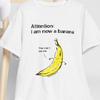 I Am Now a Banana T-Shirt | Funny Banana Illustration, Humorous Fruit Tee