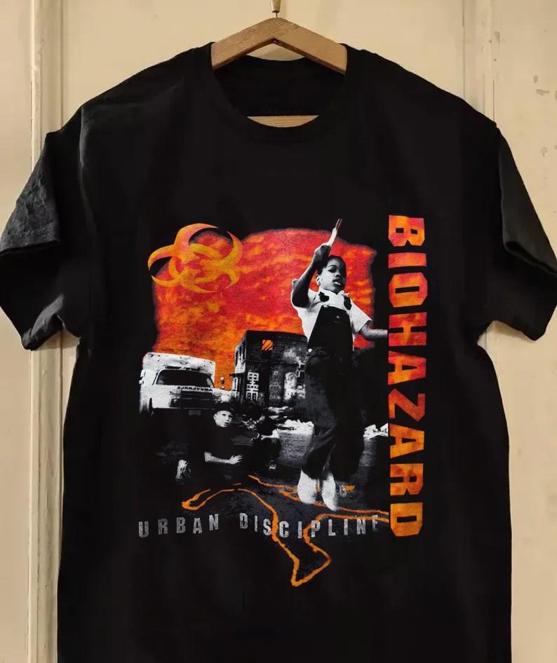 90s Biohazard Urban Discipline American Hardcore Unisex S-5XL Shirt YH374 XL