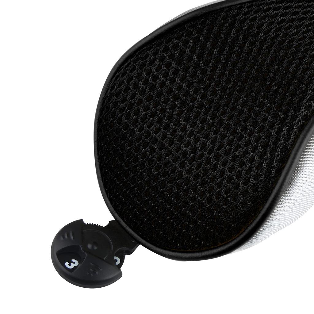 Andux Long Neck Golf Hybrid Club Headcovers with Interchangeable Numbered Set of Tags, 2, CTMT-02 (Black)