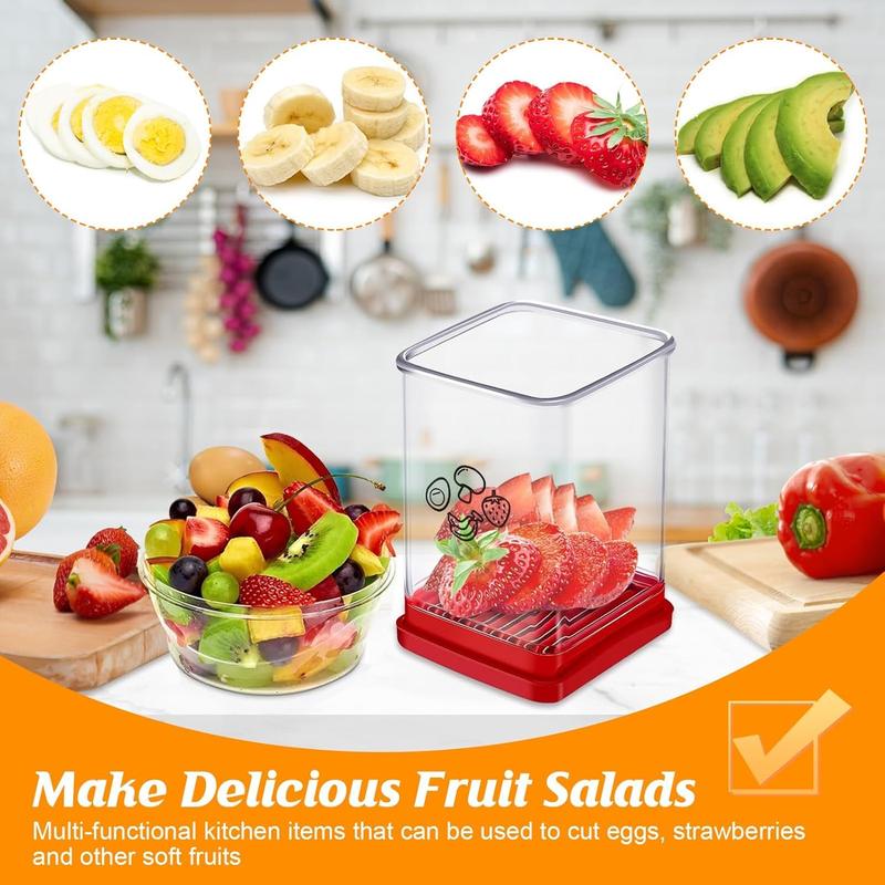 Speed Cup Slicer with Push Plate Portable Cup Slicer Efficient Fruit Slicer Cup Multifunctional Cup Cutter Compact Strawberry