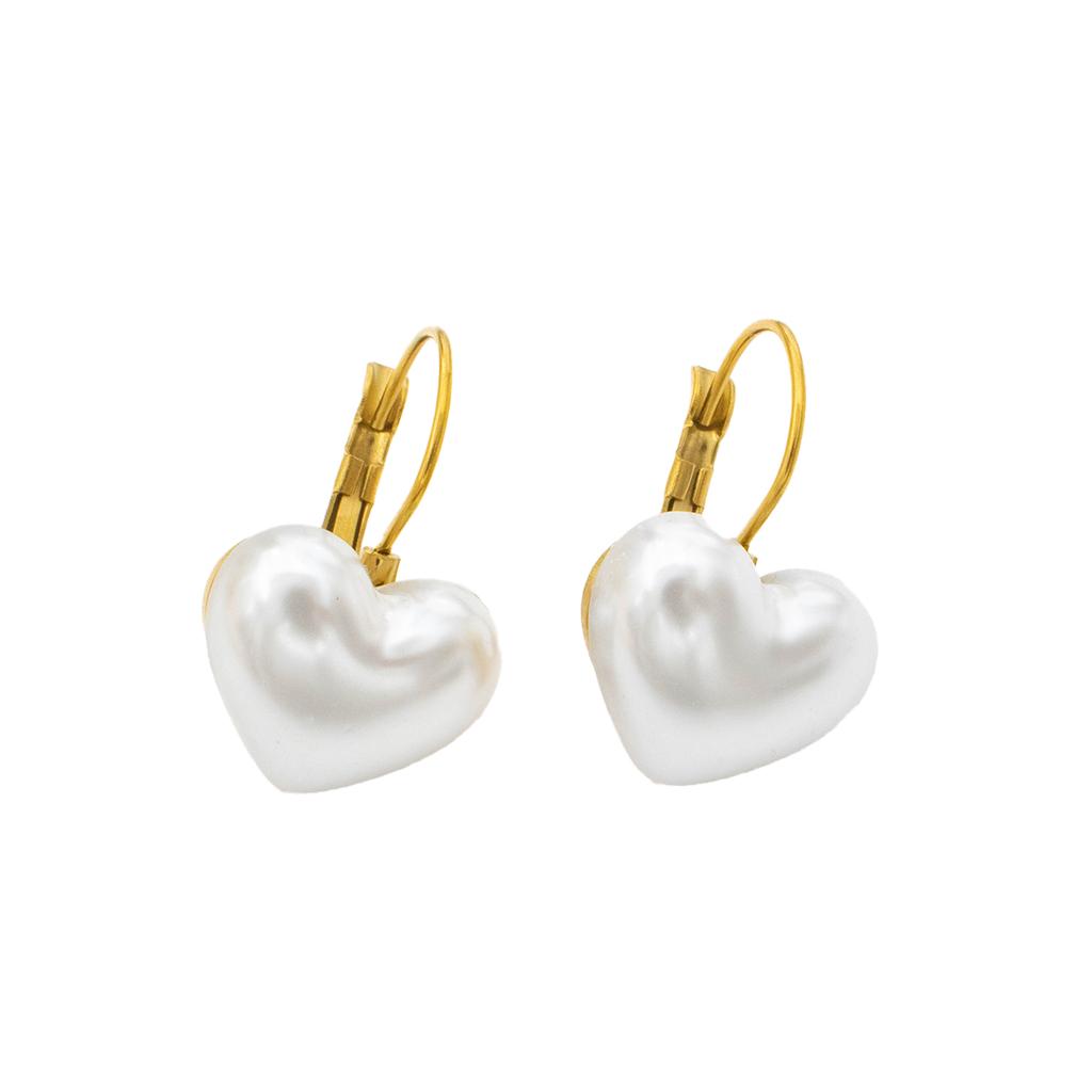 2025 New Hypoallergenic Pearl Stainless Steel Stud Earrings Boho Design for Everyday Light Luxury Jewelry Gift for Women