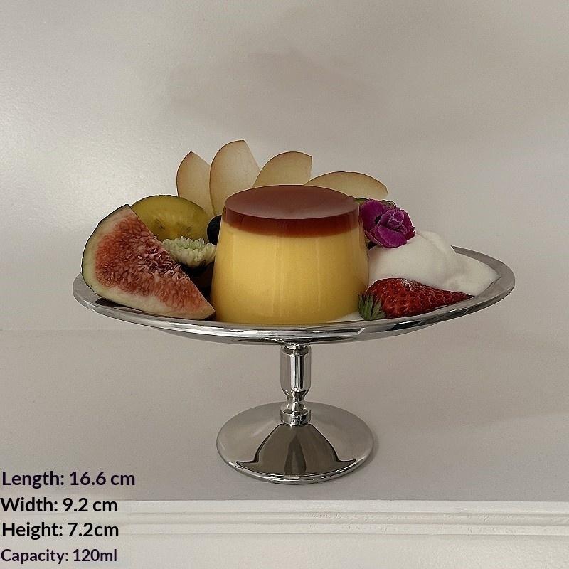 Retro 304 Stainless Steel Ice Cream Cup Fruit Yogurt Retro Style Dessert Cup Petal-Shaped Dessert Salad Bowl Dessert