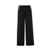 Langzi Retro High-Waist Wide-Leg Commuter Pants