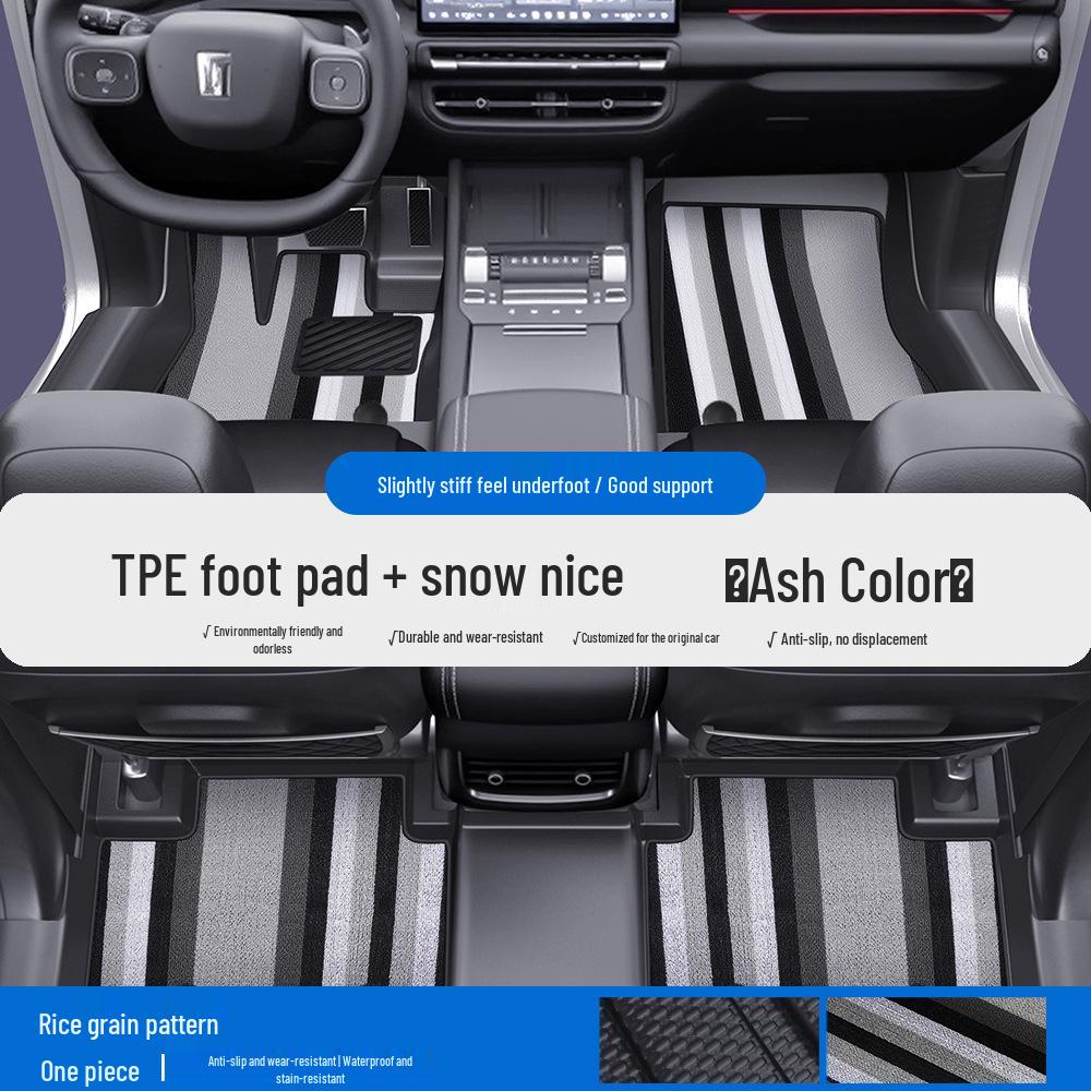 Tank TPE Car Floor Mats for Models 300, 400, 500, 700 - Full Coverage Waterproof Silk Coil Mats with Door Sill Protection