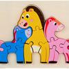 for Toddlers3 4 5 Years Old, Colorful Wood Peg Puzzles, Animal Shape Educational Toddler Learning