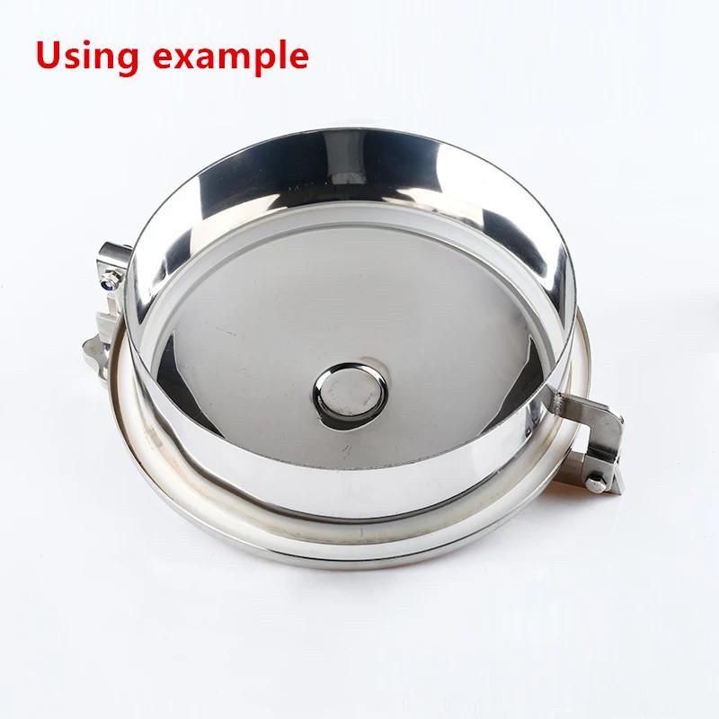 1Pc DN150 DN200 DN250 DN300 DN350 DN400 DN430 450 500 600 700 800 Sanitary Silicone Sealing RingGasket Washer for Barrel Jar Can