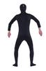 Black Full Body Zentai Costume with Open Face, Men's Size Medium (SS03-2H)