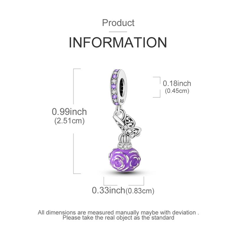 Charm 925 Silver Beads Pendant Magic Cube Butterfly Cat Dangle Fit Original Bracelet Necklace Charms Jewelry Gift