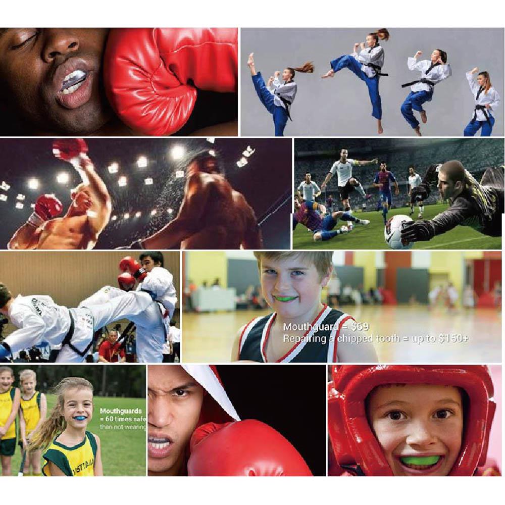 Muay Thai Boxing Mouth Mouthguard Teeth Protector Bucal MMA Football Basketball Sports Rugby Protective Guard Protect Protection
