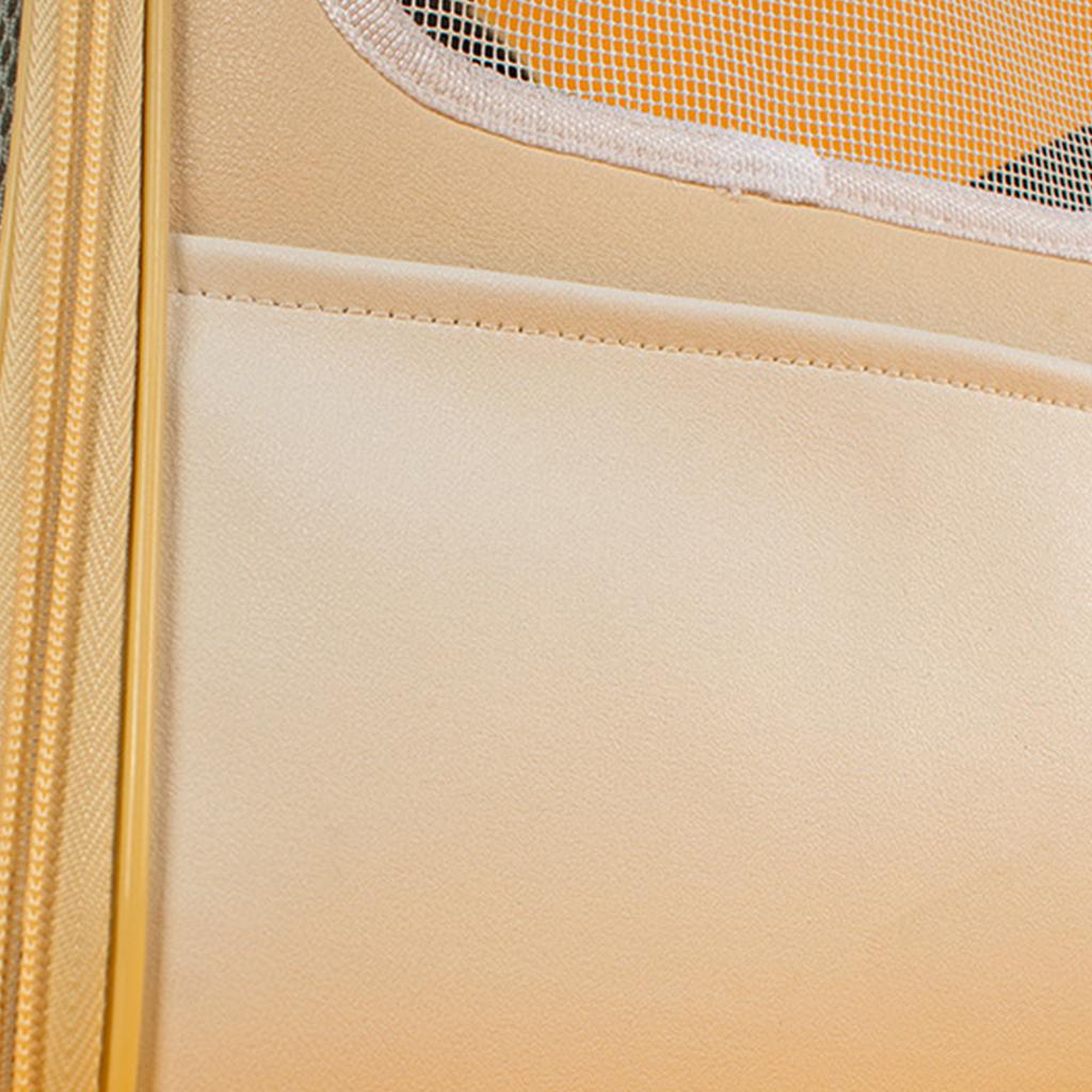 Rucsac Transport Pisici Geantă Transparentă Bloc de Culoare Portocaliu Sodă Curățare Ușoară Transportor Fashionabil pentru Animale de Companie pentru